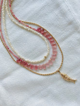 Charger l'image dans la galerie, Collier Brigitte quartz fraise et rhodonite