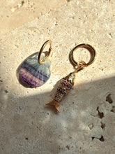 Charger l'image dans la galerie, Mono boucle d’oreille Colette fluorite