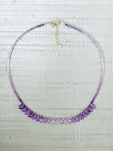 Charger l'image dans la galerie, Collier Brigitte améthyste et lépidolite