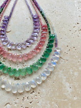 Charger l'image dans la galerie, Collier Brigitte quartz fraise green et ruby zoïsite