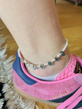 Charger l'image dans la galerie, Bracelet de cheville Brigitte aigue-marine