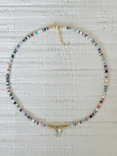 Charger l'image dans la galerie, Collier Jeannette mix de pierres & améthyste verte