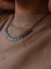 Charger l'image dans la galerie, Collier Brigitte aigue-marine et saphir