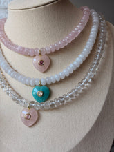 Charger l'image dans la galerie, Collier Camille opale et quartz rose