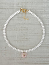 Charger l'image dans la galerie, Collier Camille agate blanche et quartz rose