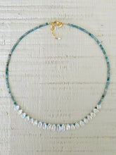 Charger l'image dans la galerie, Collier Brigitte tourmaline blue