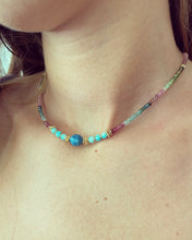 Charger l'image dans la galerie, Collier Simone tourmaline pastèque