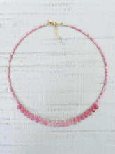 Charger l'image dans la galerie, Collier Brigitte quartz fraise et rhodonite
