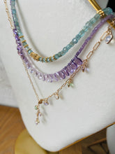 Charger l'image dans la galerie, Collier Brigitte améthyste et lépidolite