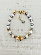Charger l'image dans la galerie, Bracelet Lucette en perle noire et blanche