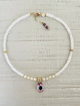 Charger l'image dans la galerie, Collier Claudette pierre de Lune avec cauri