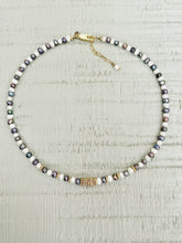 Charger l'image dans la galerie, Collier Lucette en perle noire et blanche