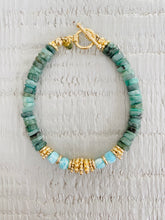 Charger l'image dans la galerie, Bracelet Eliette émeraude et amazonite