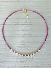 Charger l'image dans la galerie, Collier Brigitte tourmaline rose