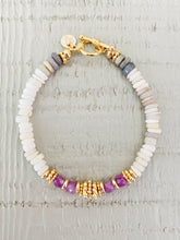 Charger l'image dans la galerie, Bracelet Eliette opale et ruby