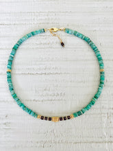 Charger l'image dans la galerie, Collier Eliette émeraude et grenat