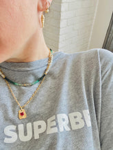 Charger l'image dans la galerie, Collier Eléonore émeraude