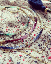 Charger l'image dans la galerie, Collier Eléonore saphir bleu