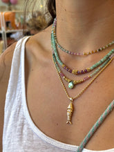 Charger l&#39;image dans la galerie, Collier Jeannette tourmaline light rainbow

