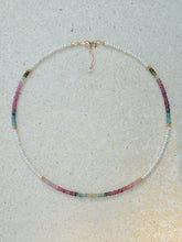 Charger l&#39;image dans la galerie, Collier Eléonore tourmaline rainbow
